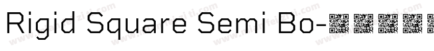 Rigid Square Semi Bo字体转换